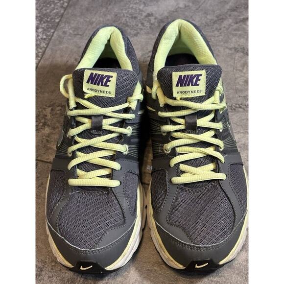Nike Anodyneds Training Grey Yellow Running Shoes Size 7 Womens - Picture 1 of 7